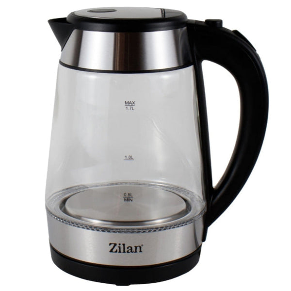 Fierbător Apă Electric Zilan - 1.7L, 2200W, Iluminare LED, Rotire 360° - ZLN3963