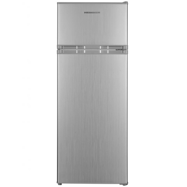Frigider Două Uși Heinner - 206L, LED, 3 Rafturi Sticlă, Ușă reversibilă, Control Mecanic, Clasa E - HF-H2206SE++