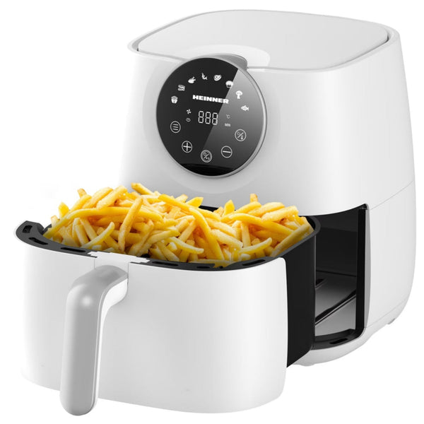 Friteuza Aer Cald Heinner - 1700W, 5.7L, 80-200 °C, 8 Porgrame, Display Digital Touch, Airfryer - HAF-B6WH1700