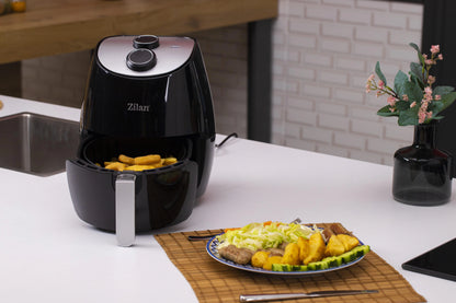 Friteuză cu Aer Cald Zilan, 2,6 L, 1350 W, Temperatură Reglabilă - ZLN3598 – detaliu și utilizare