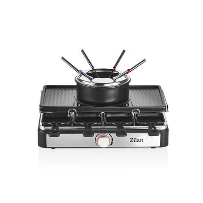 Grătar Electric Zilan 3 în 1, Raclette pentru 8 Persoane - ZLN8856 – fotografie 2 cu detalii ale produsului