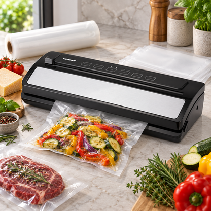 Aparat de vidat Heinner HAV-E110SS, 110 W, 30 cm, cutter