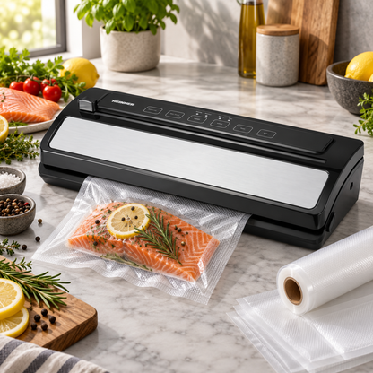 Aparat de vidat Heinner HAV-E110SS, 110 W, 30 cm, cutter