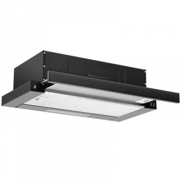 Hotă Telescopică Floria - 60 cm, 450 m³/h, 2 Trepte, Filtru Lavabil, Clasa B, Negru - ZLN1895