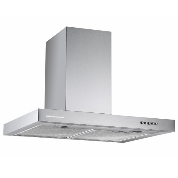 Hotă Decorativă Heinner - 60 cm, 308.1 m³/h, T-Shape, LED, Inox, Clasa B - HDCH-360TSS