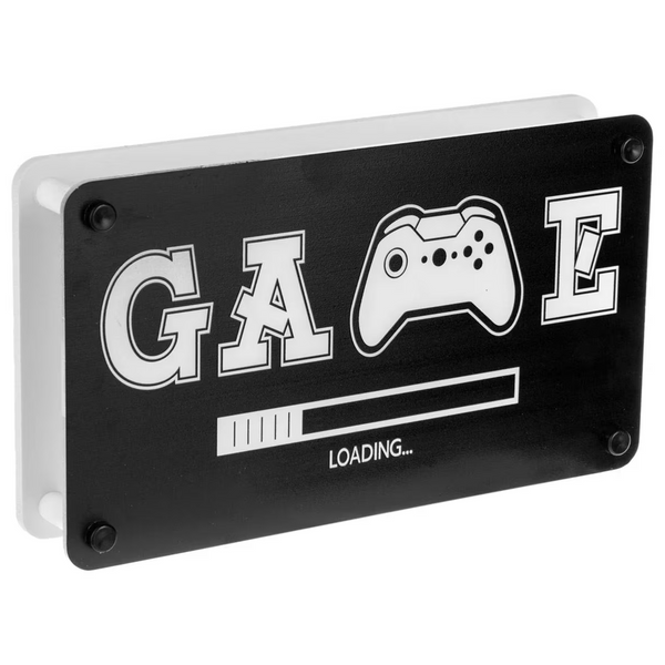 Lampă LED Neon "GAME Loading" - Design Consolă, Lumină Multicolor, 23x13 cm, Alimentare USB