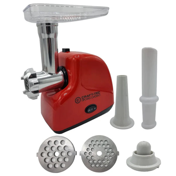 Mașină de Tocat Carne Electrică Craft-TEC - 3000W, 2 Site, 1.8 KG Carne