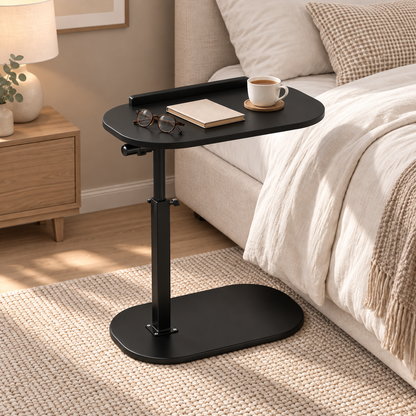 Măsă Cafea-Laptop Portabilă Reglabila Luxis Negru 40x30x45-80cm 1.83kg, Compactă, Rezistentă - MCafea-115