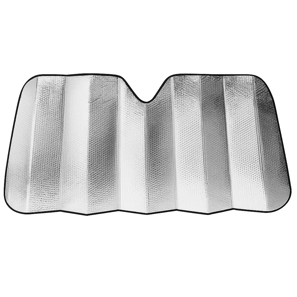 Parasolar Auto Parbriz Interior Aluminiu - Protectie Avansata impotriva Soarelui - 60 x 130 cm
