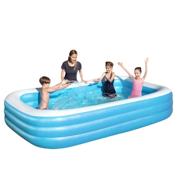 Piscină Gonflabilă XXL – 3m, Capacitate 1.075L, Pereți Largi Premium, Exterior Familie & Copii