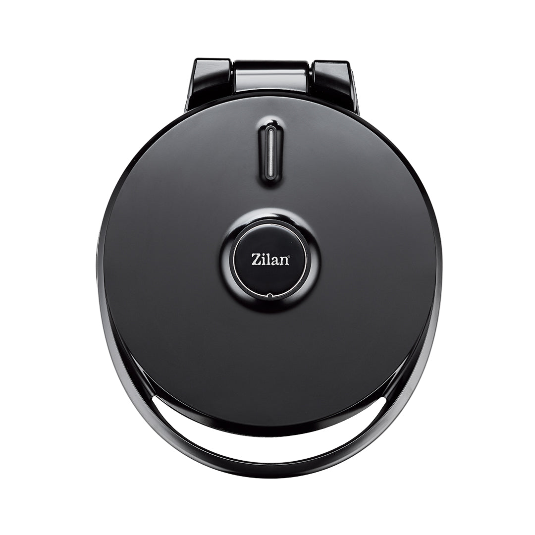 Aparat Pizza & Grill Zilan ZLN7890, 1500 W, văzut închis, cu plăci antiaderente și design rotund