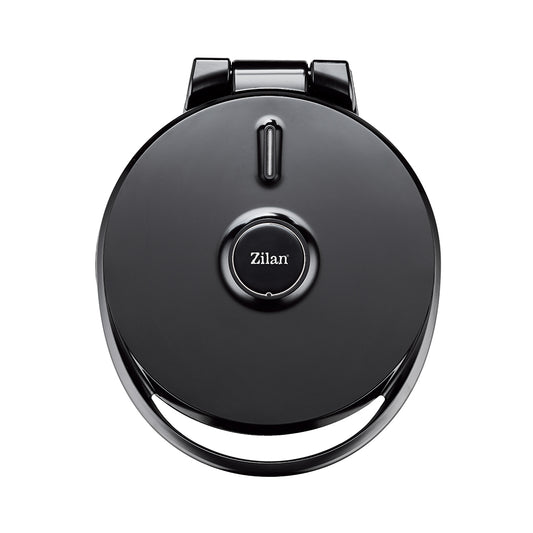 Aparat Pizza & Grill Zilan ZLN7890, 1500 W, văzut închis, cu plăci antiaderente și design rotund