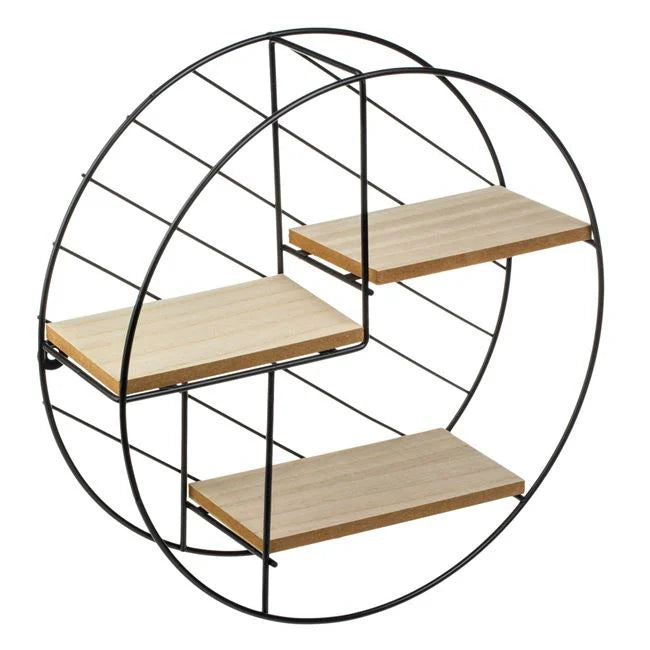 Raft Rotund Luxis pentru Perete, 3 Niveluri, Ø 30 × 9 cm