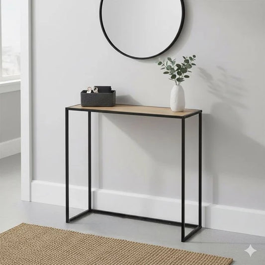 Măsuță Auxiliară Luxis cu Cadru Metalic, 56 × 26 × 66 cm