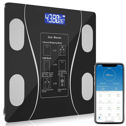 Cantar Inteligent LUXiS - 180 Kg, Analiza Corporala, Bluetooth, USB - LUX8170
