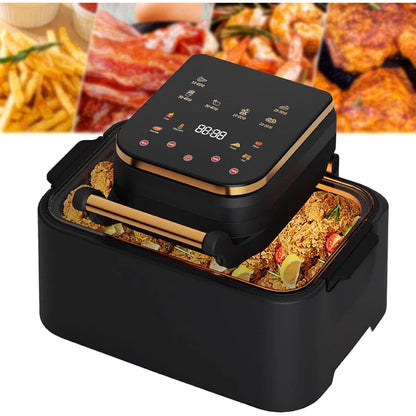 Air Fryer Luxis - 12L, 2500W, Led Display, Multifunctional – Gatit Rapid, Sanatos, Fara Ulei - RYM29