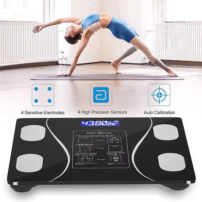 Cantar Inteligent LUXiS - 180 Kg, Analiza Corporala, Bluetooth, USB - LUX8170