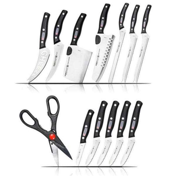 Set 13 Cuțite Bucătărie – Oțel Inoxidabil Premium, Lame Profesionale, Mânere Ergonomice, Versatil