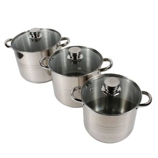Set 3 Oale Floria din Inox cu Capace, 5/6/8 L, pentru Inducție - ZLN4045 – perspectivă suplimentară