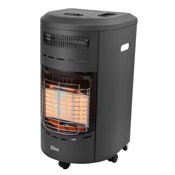 Sobă Mobilă Zilan Gaz GPL și Electrică, 4200 W, cu Ventilator - ZLN2020
