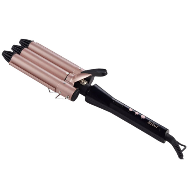 Ondulator de Păr Zilan - Putere 128W, 3 Elemenți, Temperatură Maximă 210°C, Suprafață Ceramică, ZLN 9198