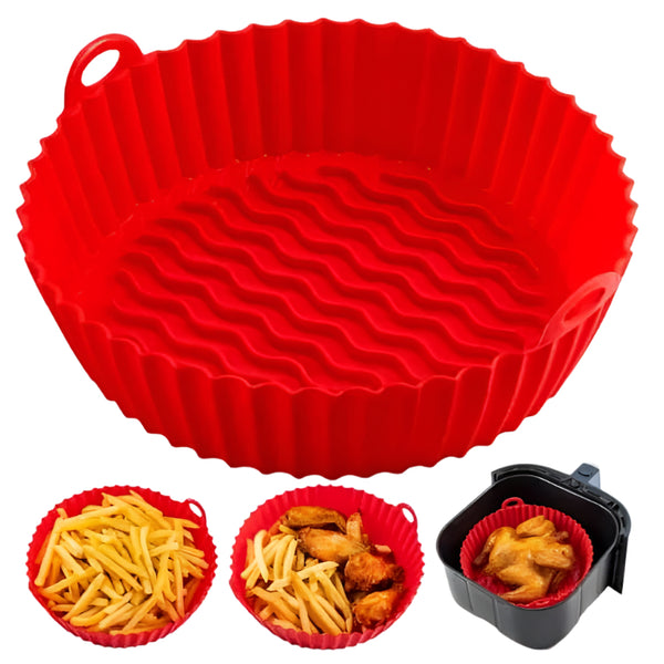 Tavă silicon pentru AirFryer friteuză, prăjit, copt 20 x 6 x 17 cm