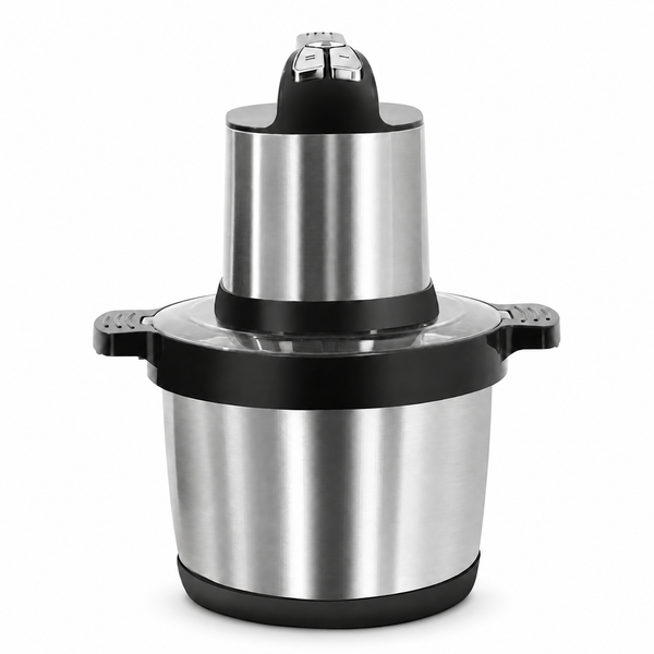 Tocător Electric - 8L, 1500W, 4 Lame, Oțel Inoxidabil, 3 Trepte de Vitez, Toacă Rapid: Carne, Legume, Fructe, Semințe, Nuci
