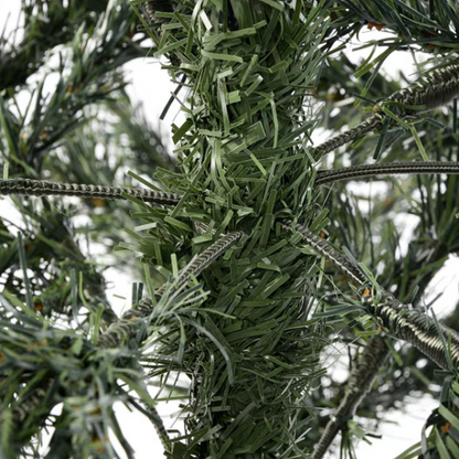 Brad de Craciun Artificial 180 cm, Clasic PVC, Verde, Cu Suport Metalic si 380 de Ramuri - Atmosfera de Sarbatoare in Casa Ta