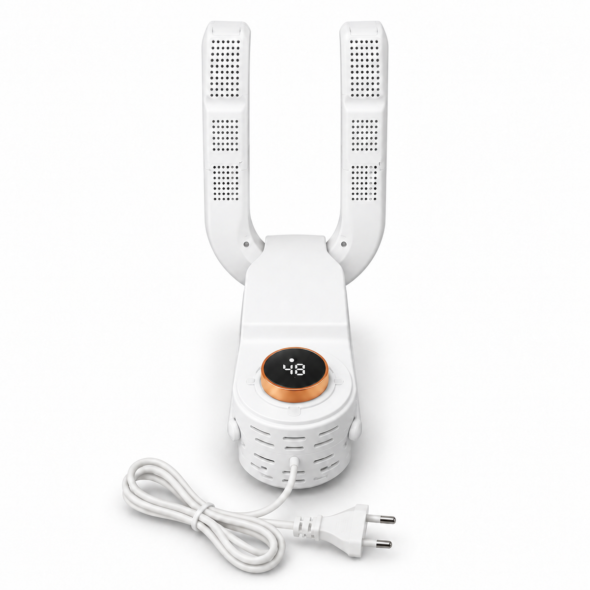 Uscător Electric de Pantofi Luxis, cu Brațe Pliabile și Afișaj Digital – prezentarea produsului