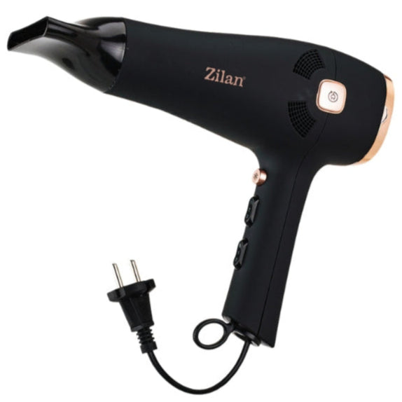 Uscător de Păr Themis Zilan - 2000W, 2 Viteze, 3 Trepte Temperatură, Funcție Ionică, ZLN 9143